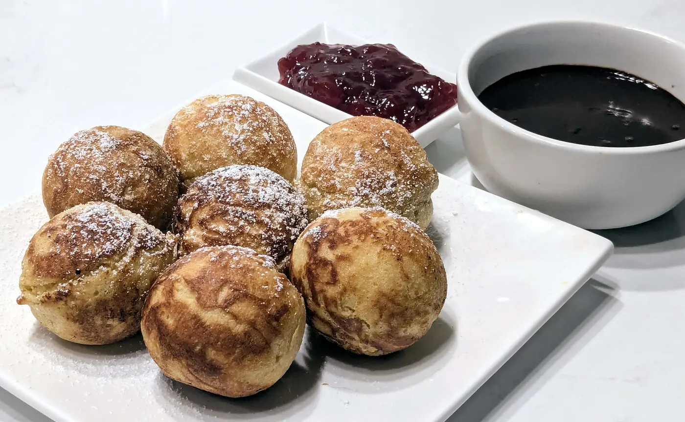 Aebleskiver preparation photo