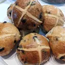 Sourdough Hot Cross Buns with Raisins and Chocolate photo