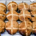 Sourdough Hot Cross Buns with Raisins and Chocolate photo