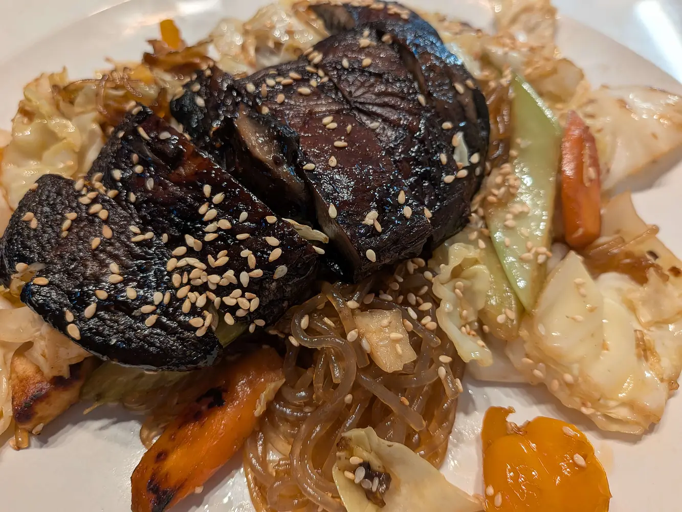 Japchae preparation photo